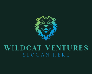 Wild Feline Lion logo design