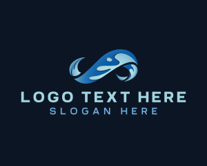Ocean - Ocean Surfing Wave logo design