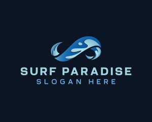 Surf - Ocean Surfing Wave logo design