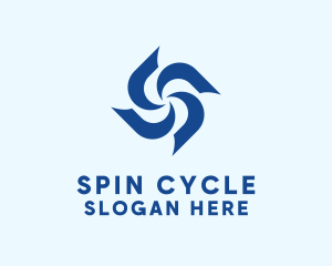 Spinning - Spinning Blue Whirlpool logo design