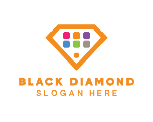 Diamond Smart Device Apps logo design