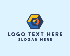 Digital Technology - Modern 3D Cube logo design