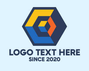 Digital Printing - Modern 3D Cube logo design