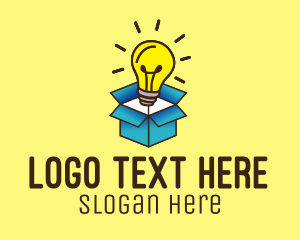 Filament - Lightbulb Box Idea logo design