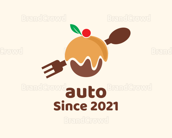 Cupcake Pastry Cutlery Logo