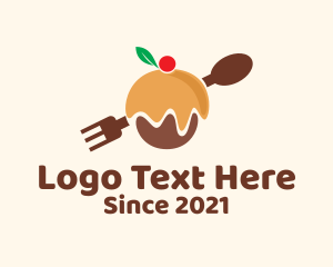 Food - Cupcake Pastry Cutlery logo design