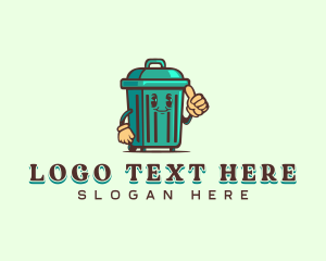 Character - Garbage Bin Sanitation logo design