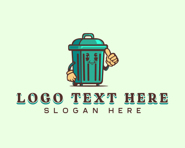 Housekeeping - Garbage Bin Sanitation logo design