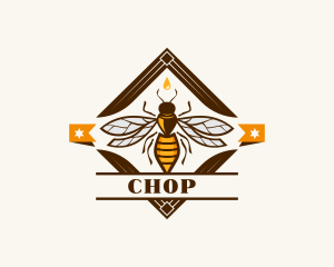  Honeycomb Wasp Bee Logo