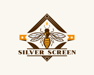 Honey - Honeycomb Wasp Bee logo design