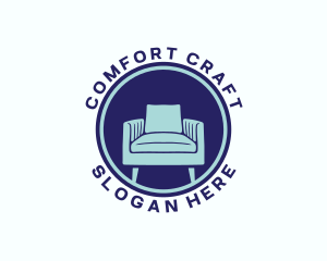 Upholsterer - Armchair Seat Furniture logo design