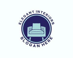 Armchair Seat Furniture logo design