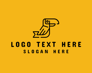 Avian - Wildlife Toucan Animal logo design