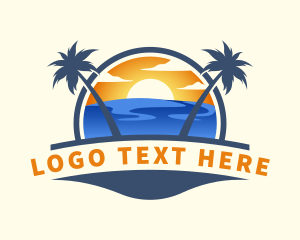 Clouds - Tropical Summer Travel logo design