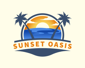 Tropical Summer Travel logo design