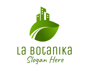 Green - Green City Leaf logo design
