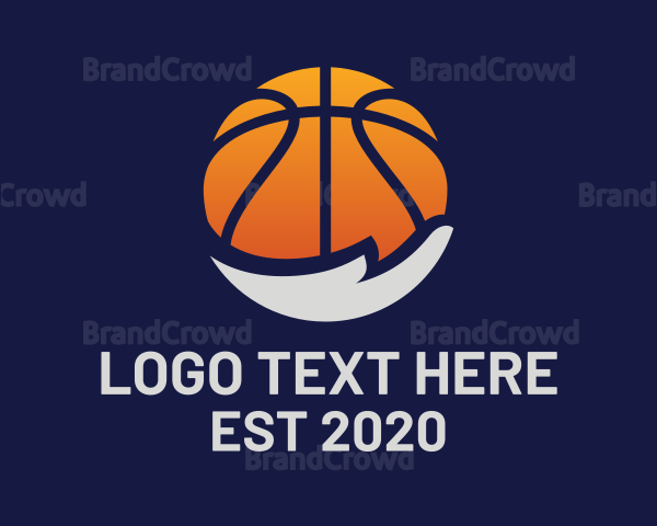 Basketball Hand Player Logo
