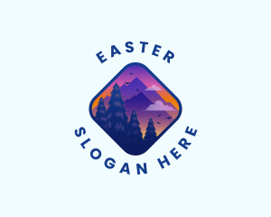 Mountain Outdoor Trekking Logo