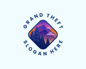 Mountain Outdoor Trekking Logo