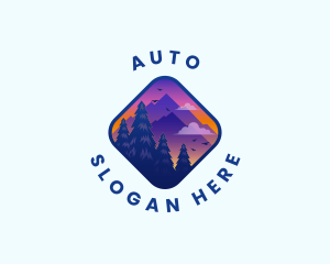 Mountain Outdoor Trekking Logo