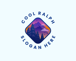 Mountain Outdoor Destination Trekking  logo design