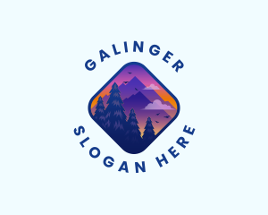 Mountaineering - Mountain Outdoor Trekking logo design