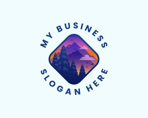 Mountain Outdoor Trekking logo design