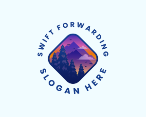 Mountain Outdoor Destination Trekking  logo design