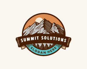 Mountain Summit Adventure logo design