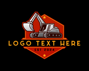 Mechinery - Industrial Backhoe Digger logo design