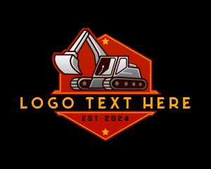 Industrial Backhoe Digger Logo