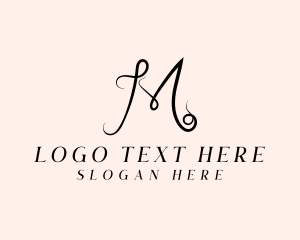 Dressmaker - Fashion Stylish Tailor Letter M logo design