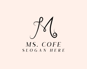 Fashion Stylish Tailor Letter M logo design