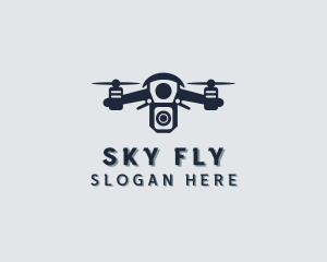 Quadcopter - Quadcopter Surveillance Camera logo design