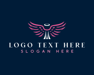 Angel - Holy Angelic Wing logo design