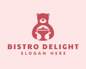 Bear Casserole Kitchen logo design