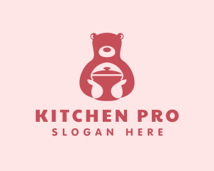 Bear Casserole Kitchen logo design