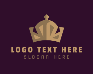 Style - Gold Expensive Crown logo design