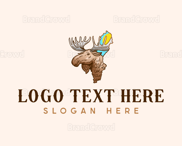 Wildlife Moose Sweden Logo