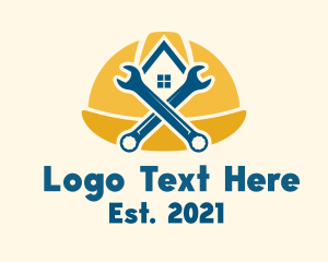 Hard Hat Wrench House logo design