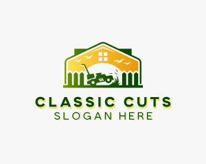 Home Garden Lawn Care logo design