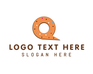 Donut - Donut Letter Q logo design