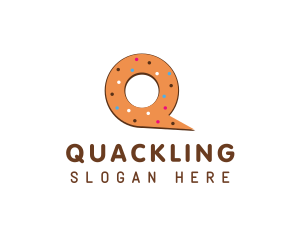 Donut Letter Q logo design