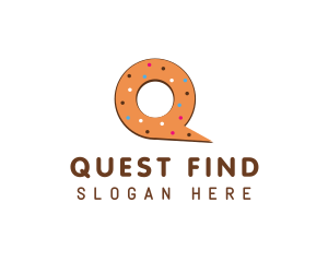 Donut Letter Q logo design