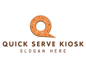 Donut Letter Q logo design