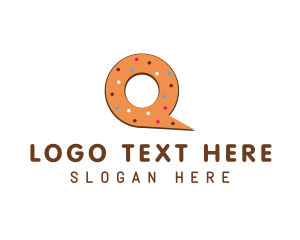 Doughnut - Donut Letter Q logo design