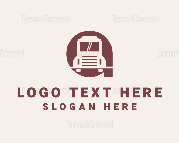 Delivery Truck Letter A Logo