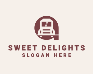 Truckload - Delivery Truck Letter A logo design