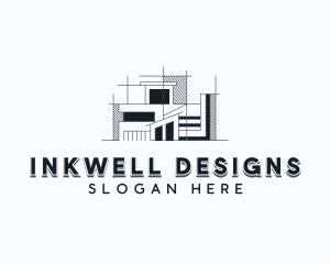 Blueprint - Architectural Blueprint Engineer logo design