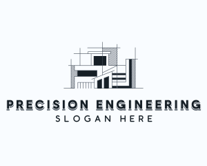 Engineering - Architectural Blueprint Engineer logo design